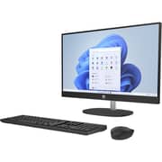 HP All-in-One (2023) Desktop - 13th Gen / Intel Core i3-1315U / 23.8inch FHD / 256GB SSD / 4GB RAM / Shared Intel UHD Graphics / Windows 11 Home / English & Arabic Keyboard / Jet Black / Middle East Version - [24-CR0017NE]