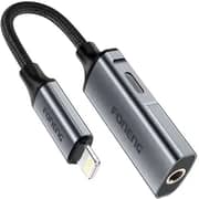 Foneng Lightning To Lightning Audio Adaptor 30cm Grey