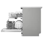 LG QuadWash Dishwasher, 14 Place Settings, EasyRack Plus, Inverter Direct Drive, Platinum Silver