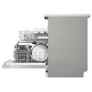 LG QuadWash Dishwasher, 14 Place Settings, EasyRack Plus, Inverter Direct Drive, Platinum Silver