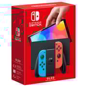 Nintendo Switch Home Console 64GB Neon Red/Neon Blue + Warioware: Get It Together Game + 51 Worldwide Game