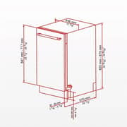 Hoover Built In Dishwasher HDW-V610-45BI