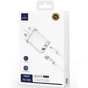 Wiwu Fast Charger With Cable White - WI-U002UKACW