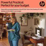 HP All-in-One (2022) Desktop - AMD Ryzen 5-7520U / 23.8inch FHD / 512GB SSD / 8GB SSD / Shared AMD Radeon Graphics / Windows 11 Home / English & Arabic Keyboard / Shell White / Middle East Version - [24-CR0007NE]