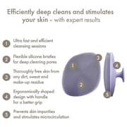Geske 4-in-1 Facial Cleansing Brush With Handle Purple