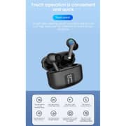 Glassology Vibez X70 Wireless Earbuds ENC with LED Power Display Black