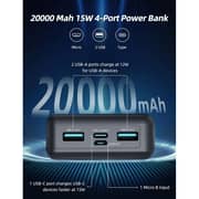 RavPower Power Bank 20000mah 15W 3-Port - Black