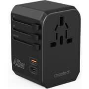 Choetech 2C+2A Travel Adapter Black