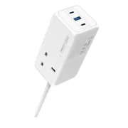 Recci GaN Fast Charger 65W 3-Port USB-C & USB-A – White – RC48U