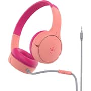 Belkin SoundForm Mini AUD004BTPK Wired Over Ear Headphones Pink