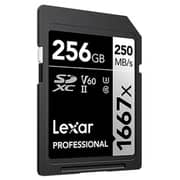 Lexar Professional 1667x Memory Card SDXC UHS-II 256GB Black LSD256CB1667