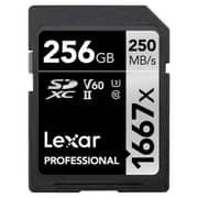Lexar Professional 1667x Memory Card SDXC UHS-II 256GB Black LSD256CB1667