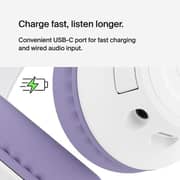 Belkin Soundform Inspire Wireless Over-Ear Headphones - Lavender