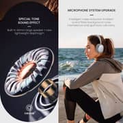 Tonemac H5 Wireless Over Ear Gaming Headphones Silver