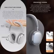 Tonemac H5 Wireless Over Ear Gaming Headphones Silver