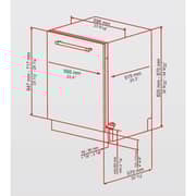 Hoover Built-In Dishwasher HDW-V613-60BI