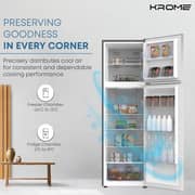 Krome Top Mount Refrigerator 365 Litres KR-REF 365TS