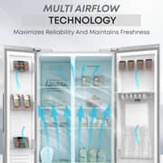 Krome Side By Side Refrigerator 600 Litres KR-SBS 600WM