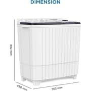 Krome Top Load Washer 8 kg KR-WSA80K