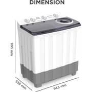 Krome Top Load Washer 15 kg KR-WSA150K