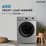 Krome Front Load Washer 6 kg KR-WFL60SS