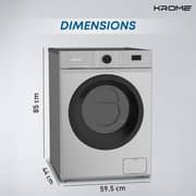Krome Front Load Washer 6 kg KR-WFL60SS