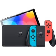 Nintendo Switch Gaming Console 64GB Neon Red/Neon Blue + Miitopia + Dragon Quest 1,2,3 + DragonQuest Builders