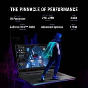 Asus ROG Strix SCAR 18 Gaming (2024) Laptop - 14th Gen / Intel Core i9-14900HX / 18inch WQXGA / 4TB SSD / 64GB RAM / 16GB NVIDIA GeForce RTX 4090 Graphics / Windows 11 Home / English & Arabic Keyboard / Off Black / Middle East Version - [G834JYR-R6036W]