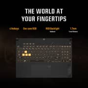 Asus TUF Gaming A15 (2024) Laptop - AMD Ryzen 9-8945H / 15.6inch QHD / 1TB SSD / 32GB RAM / 8GB NVIDIA GeForce RTX 4070 Graphics / Windows 11 Home / English & Arabic Keyboard / Mecha Gray / Middle East Version - [FA507UI-9321G]