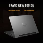 Asus TUF Gaming A15 (2024) Laptop - AMD Ryzen 9-8945H / 15.6inch QHD / 1TB SSD / 32GB RAM / 8GB NVIDIA GeForce RTX 4070 Graphics / Windows 11 Home / English & Arabic Keyboard / Mecha Gray / Middle East Version - [FA507UI-9321G]