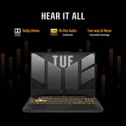Asus TUF Gaming A15 (2024) Laptop - AMD Ryzen 9-8945H / 15.6inch QHD / 1TB SSD / 32GB RAM / 8GB NVIDIA GeForce RTX 4070 Graphics / Windows 11 Home / English & Arabic Keyboard / Mecha Gray / Middle East Version - [FA507UI-9321G]