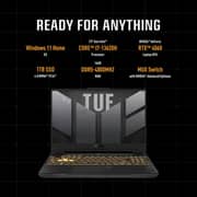 Asus TUF Gaming F15 Gaming (2023) Laptop - 13th Gen / Intel Core i7-13620H / 15.6inch FHD / 1TB SSD / 16GB RAM / 8GB NVIDIA GeForce RTX 4060 Graphics / Windows 11 Home / Jaeger Gray - [FX507VV-I7161G]