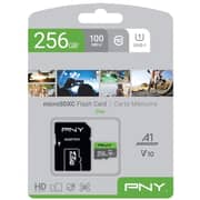 PNY Micro SDXC Memory Card 256GB Black/Green P-SDU256V11100EL-GE
