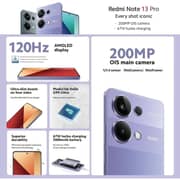 Xiaomi Redmi Note 13 Pro 256GB 8GB Lavender Purple 4G Smartphone