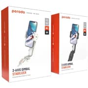 Porodo Anti Shake Gimbal With Rotatable Central Control Black