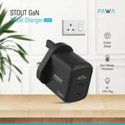 Pawa Stout GaN Travel Charger Black