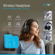Pawa PW-OEHF423-BK Thunk Stereo Over Ear Wireless Headphones Black