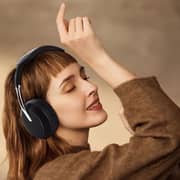 Pawa PW-OEHF423-BK Thunk Stereo Over Ear Wireless Headphones Black