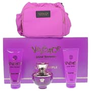 Versace Dylan Purple Perfume For Women 100ml Eau de Parfum + 100ml Shower Gel + 100ml Body Lotion Gift Set