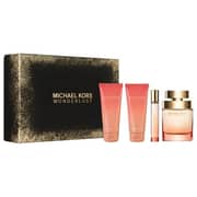 Michael Kors Wonderlust Perfume For Women 100ml Eau de Parfum + 100ml Body Lotion + 100ml Shower Gel + 10ml Mini Spray Gift Set