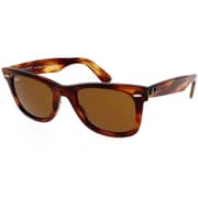 Ray-Ban Original Wayfarer Brown Stripped Havana Sunglasses Unisex RB2140 954