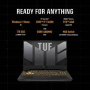 Asus TUF Gaming F15 (2023) Laptop - 13th Gen / Intel Core i7-13620H / 15.6inch FHD / 1TB SSD / 16GB RAM / 6GB NVIDIA GeForce RTX 4050 Graphics / Windows 11 Home / Gray - [FX507VU-I7161G]