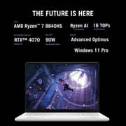 Asus ROG Zephyrus G14 (2024) Laptop - AMD Ryzen 7-8845HS / 14inch OLED / 1TB SSD / 16GB RAM / 8GB NVIDIA GeForce RTX 4070 Graphics / Windows 11 Pro / White - [GA403UI-OLED7WPW]