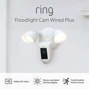 Ring B08F6PW19D Wired Plus Floodlight Camera