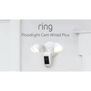 Ring B08F6PW19D Wired Plus Floodlight Camera