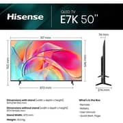 Hisense 50E7K 4K QLED Smart Television 50inch (2024 Model)