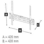 Hama Rigid TV Wall Bracket 65inch Black