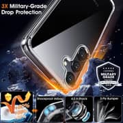 Fitit Clear Case for Galaxy S24 Plus – Slim Transparent Shockproof Cover with Anti-Yellow Protection