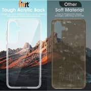 Fitit Clear Case for Galaxy S24 Plus – Slim Transparent Shockproof Cover with Anti-Yellow Protection