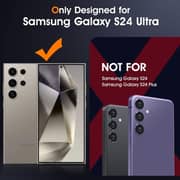 Fitit Clear Case for Galaxy S24 Ultra – Slim Transparent Shockproof Cover with Anti-Yellow Protection